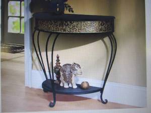 lot 28 image: Filigree Console open box Retail $1...