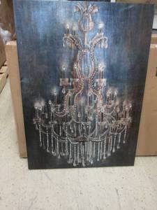 lot 35 image: Chandelier Canvas open box Retail $...
