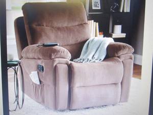 lot 43 image: Rocking Recliner with Massage and H...