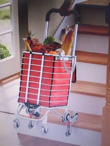 lot 44 image: Stair Climbing Shopping Cart with S...