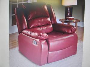 lot 46 image: Overstuffed Recliner open box Retai...