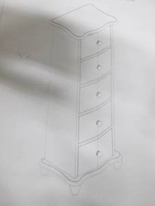 lot 58 image: 5 Drawer Cabinet open box Retail $1...