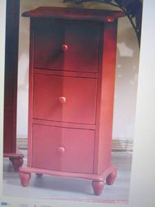 lot 63 image: 3 Drawer Cabinet open box Retail $9...