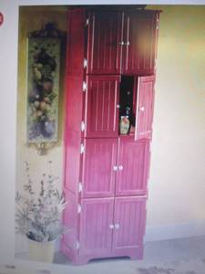 lot 86 image: 8 Door Wall Cabinet open box Retail...