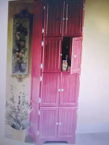 lot 89 image: 8 Door Wall Cabinet open box Retail...
