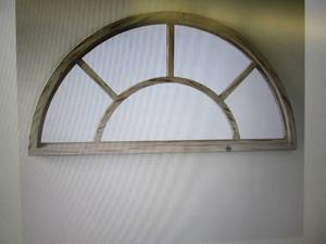 lot 97 image: Half Moon Mirror open box Retail $1...