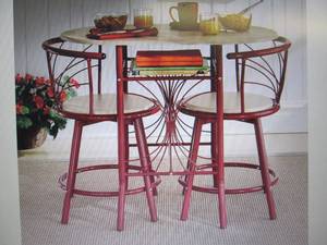 lot 98 image: Colorful Bistro Set open box Retail...