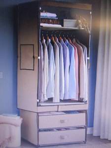 lot 101 image: 2 Door 2 Drawer Wardrobe open box R...