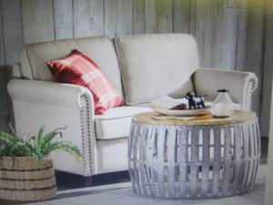 lot 105 image: Webster Nailhead Loveseat open box ...