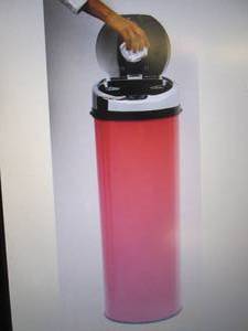 lot 115 image: Automatic-Opening Trash Bin open bo...