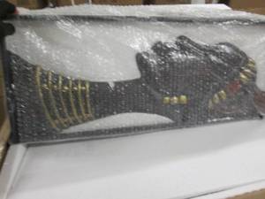lot 119 image: African Wall Art open box Retail $1...