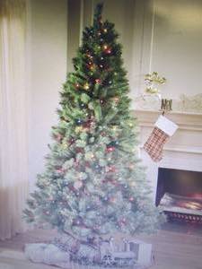 lot 125 image: Pre-Lit Traditional Tree 6.5 ft  wi...