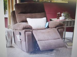 lot 131 image: Rocking Recliner with Massage and H...