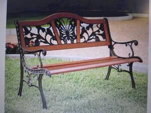lot 139 image: Park Bench open box Retail $129.99 ...