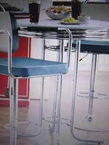 lot 150 image: Retro High-Top Table open box Retai...