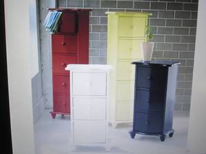 lot 154 image: 5 Drawer Cabinet in Black open box ...