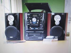 lot 158 image: Music System with 3-Speed Turntable...