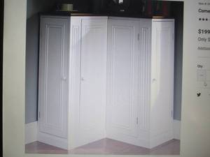 lot 173 image: Corner Storage Cabinet open box Ret...