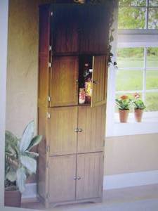 lot 183 image: 8 Door Wall Cabinet open box Retail...