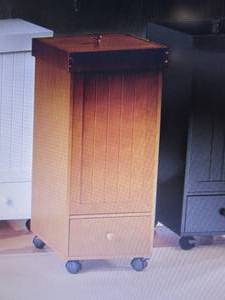 lot 192 image: Rolling Trash Bin open box Retail $...