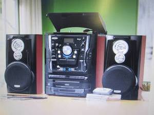 lot 193 image: Music System with 3-Speed Turntable...