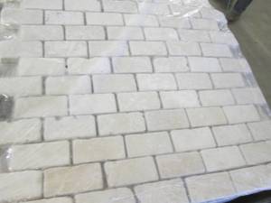 lot 206 image: 12 sheets MSI Chiaro Brick 12x12 in...