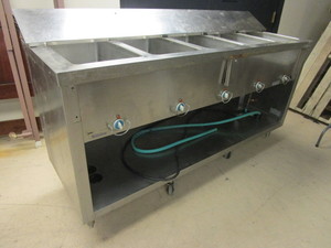 lot 502 image: THERMADUKE STAINLESS STEEL STEAM TABLE