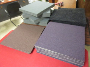 lot 533 image: GLASBAC 20X20 CARPET SQUARES