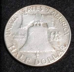 lot 13 image: 1961 FRANKLIN HALF DOLLAR