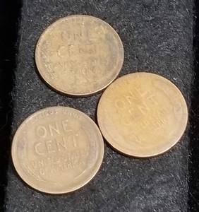 lot 16 image: 1917 P-D-S US WHEAT CENTS