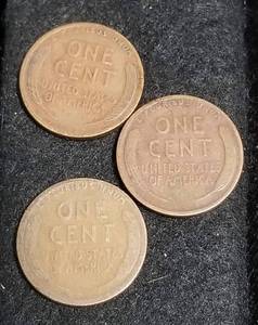 lot 37 image: 1923 1923-S 1924 US WHEAT CENTS