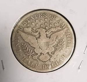 lot 39 image: 1908-O BARBER HALF DOLLAR