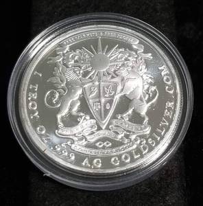 lot 41 image: 1 TROY OZ. .999 FINE SILVER 2015 PEGASUS DESIGN IN AIRTITE