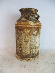Rusty Metal Milk Pail