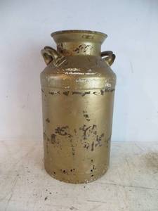 Large Bottomless Gold Milk Pail