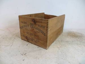 Wooden Dupont Explosives Crate