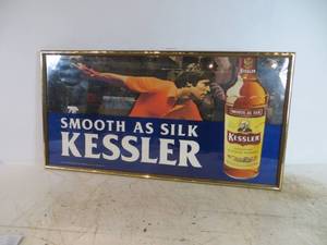 VINTAGE Kessler Whiskey Bowling Mirror