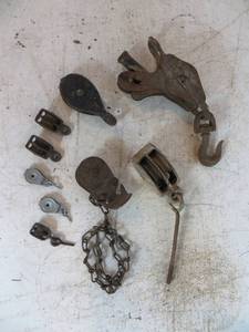 Lot of VINTAGE Pulleys