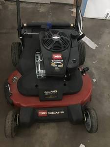 lot 30 image: TORO TimeMaster 30 in. Briggs and Stratton Personal Pace Self-Propelled Walk-Behind Gas Lawn Mower with Spin-Stop