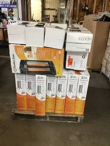lot 11 image: WHOLESALE PALLET OF ASSORTED COMFORTZONE, SAI HEATERS DIFFERENT SIZES & CONDITONS