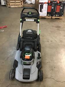 lot 15 image: EGO 21 in. 56V Lithium-Ion Cordless Electric Walk Behind Push Mower, 2.5 Ah Battery and Charger Included