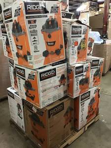lot 17 image: WHOLESALE PALLET OF ASSORTED RIGID,STINGER VACCUMS OF DIFFERENT SIZES & CONDITIONS