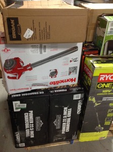 lot 41 image: PALLED OF MIXED OUTDOOR ASSORTED TOOLS AND ACCESSARIES. AND MORE ORIGINAL CUSTOMERS RETURNS REVIEW PICTURES
