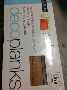 lot 48 image: Lot of Nuvelle Deco Planks Solid Hardwood Wall Planks and mores please review the pictures