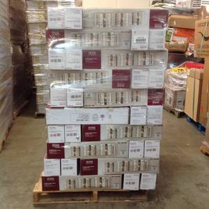 lot 59 image: PALLET With 100 PC Home Decorators Collection Carterton 3-Light Chrome Vanity Light with Crystal Accents New RETAIL $10900