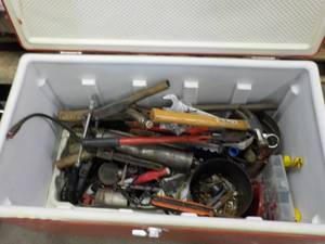 lot 35 image: Coleman cooler with all contents...