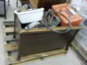 lot 40 image: wood box and all contents...