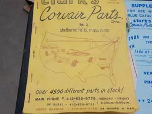 lot 50 image: Corvair parts manuals and more...
