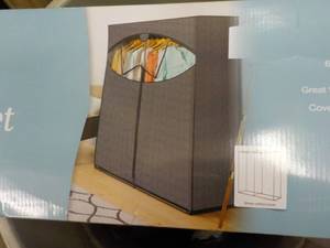 lot 101 image: Whitmor 60 extra wide portable clo...