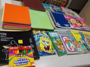 lot 169 image: Coloring Books, Stickers, and paper...